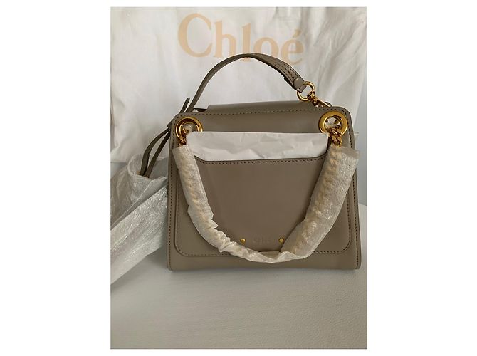 Chloé Annie mini borsa a tracolla grigia in pelle Grigio - vista 3