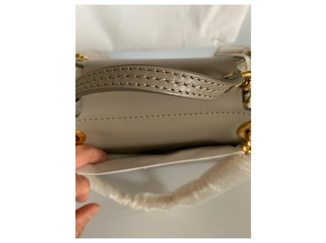 Chloé Annie mini borsa a tracolla grigia in pelle Grigio - vista 5