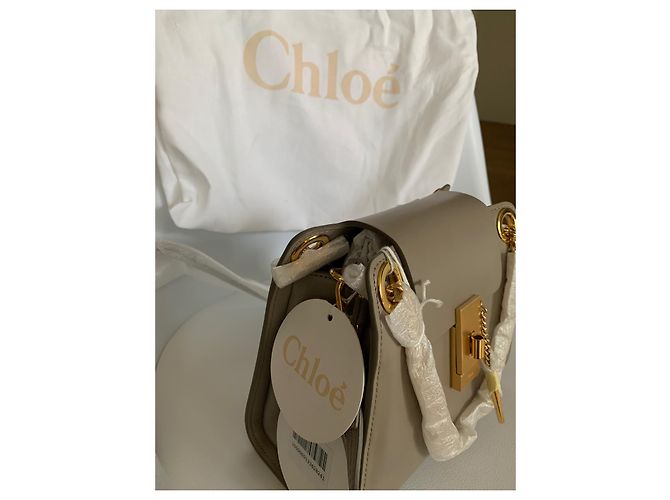 Chloé Annie mini borsa a tracolla grigia in pelle Grigio - vista 6