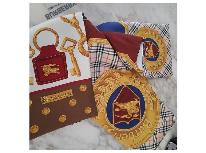 BURBERRY - IMBOTTIT 100% soie Mehrfarben - Ansicht 4