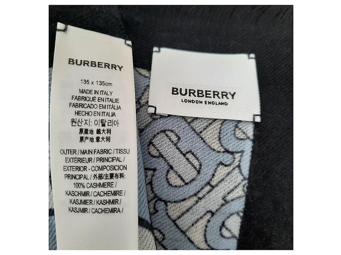 BURBERRY - Pezzo VIP eccezionale - 100% cachemire Blu - vista 2