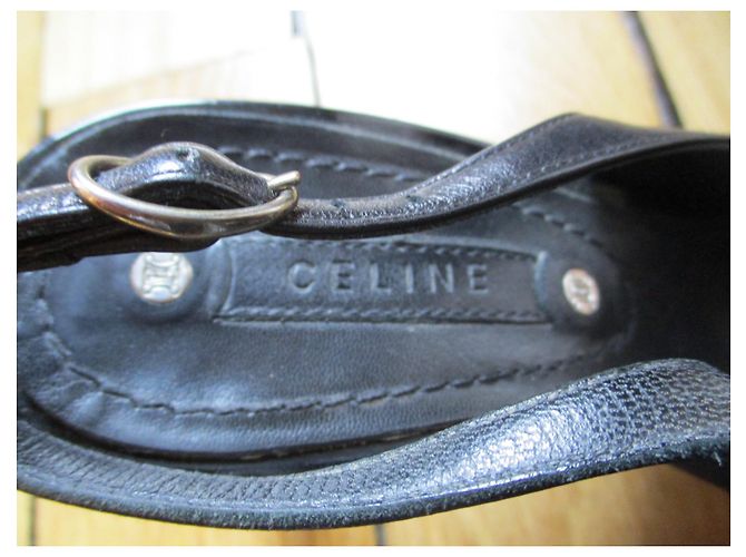 Céline Sandali in pelle nera, 37IT. Nero - vista 3