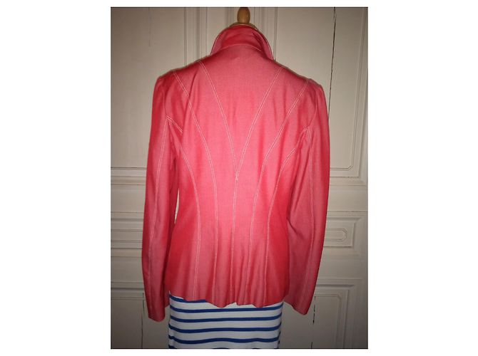 KENZO JACKE PREPPY SCULPTURAL EMERIZED T 42 Rot - Ansicht 4