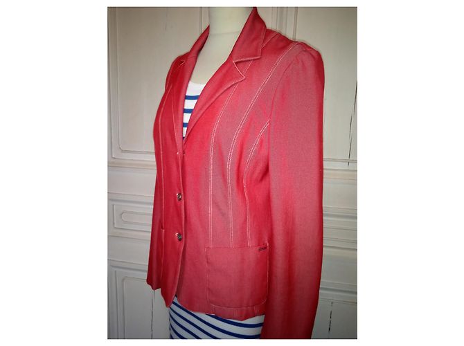 KENZO JACKE PREPPY SCULPTURAL EMERIZED T 42 Rot - Ansicht 7