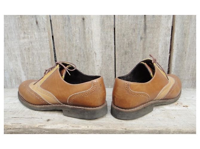 derbies Heschung p 37,5 Marron Beige Jaune - vue 5