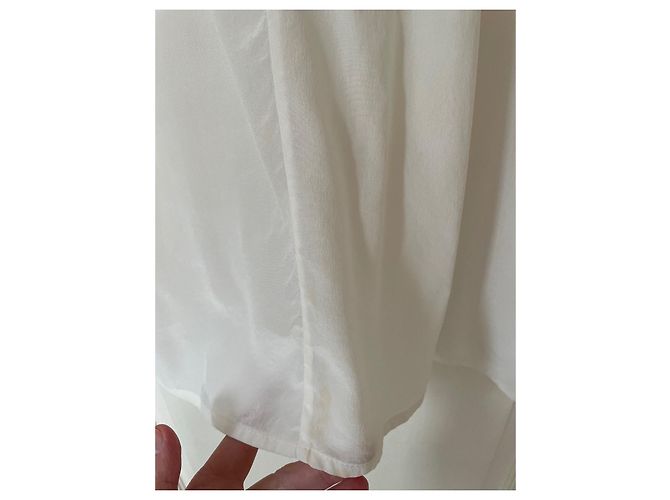 Bcbg Max Azria Seidenbluse weiß - Ansicht 8