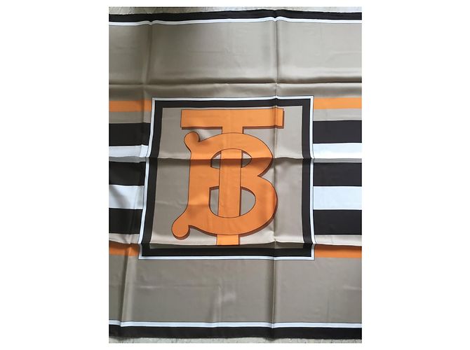 Burberry 100% Seta - Nuova collezione - 90 X 90 cm Multicolore - vista 3