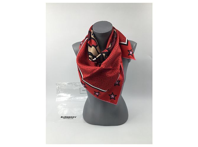 Burberry 100% Seide - Perfekt gemischt Rot - Ansicht 2