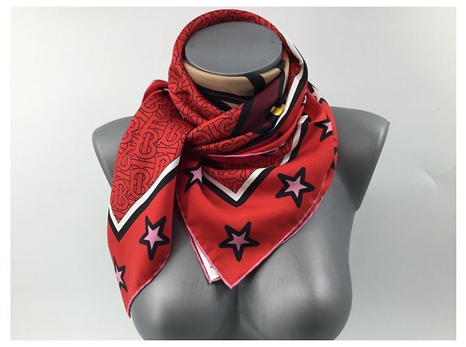 Burberry 100% Seide - Perfekt gemischt Rot - Ansicht 3