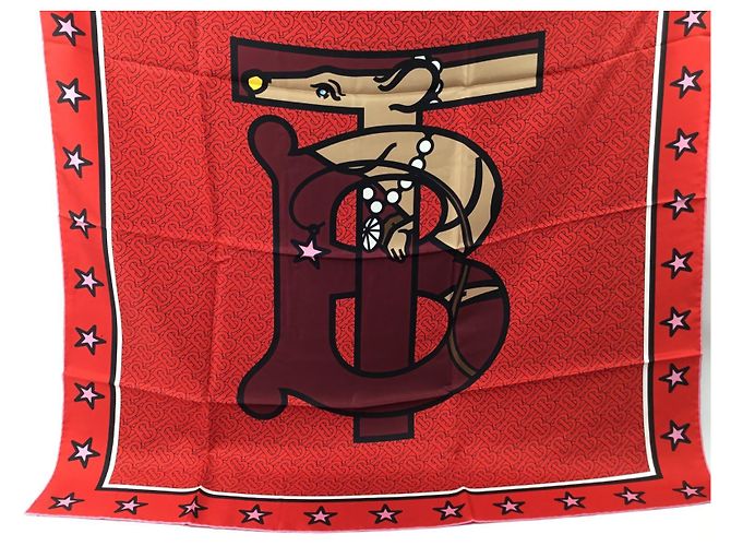 Burberry 100% Seide - Perfekt gemischt Rot - Ansicht 4