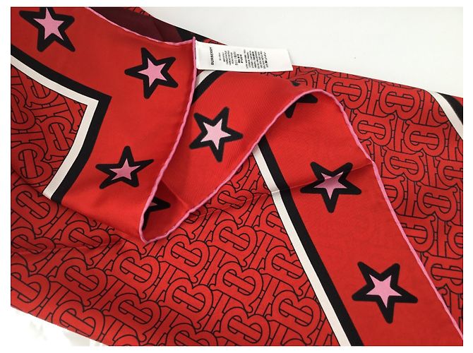 Burberry 100% Seide - Perfekt gemischt Rot - Ansicht 6