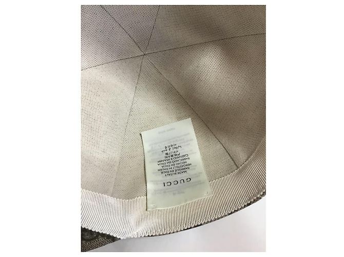 Gorra Gucci GG Monogram Supreme Manzana Castaño Beige - vista 6