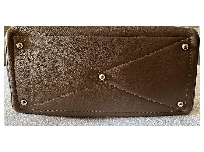 Victoria Hermès Borsa da viaggio Vittoria Taupe - vista 3