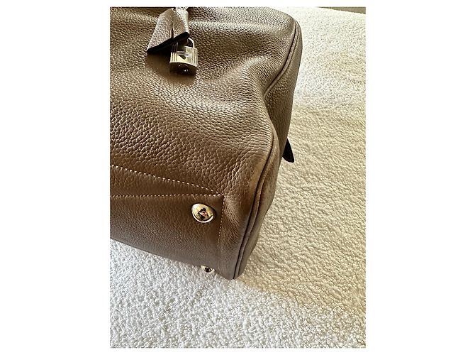 Victoria Hermès Borsa da viaggio Vittoria Taupe - vista 4