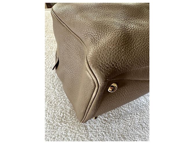 Victoria Hermès Borsa da viaggio Vittoria Taupe - vista 5