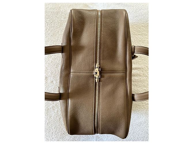 Victoria Hermès Borsa da viaggio Vittoria Taupe - vista 6
