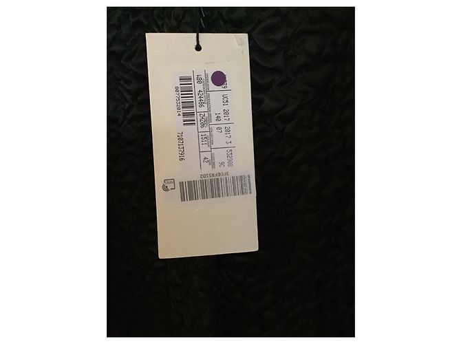 Abrigo Gucci Runway con ribete de visón negro - vista 3