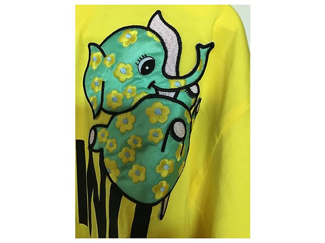T-shirt Moschino couture Giallo - vista 3