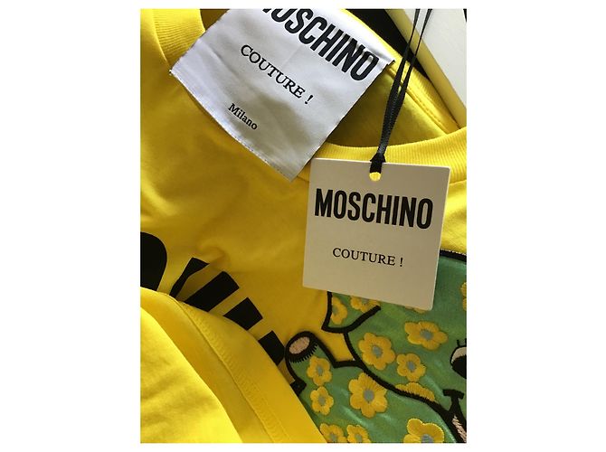 T-shirt Moschino couture Giallo - vista 6