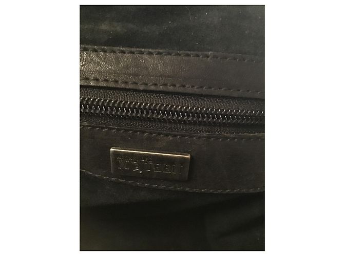 Borsa a mano Alexander McQueen in pelle di struzzo nera Nero - vista 11