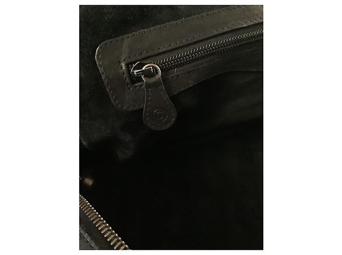 Borsa a mano Alexander McQueen in pelle di struzzo nera Nero - vista 12