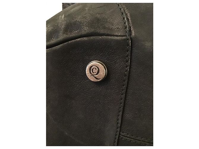 Borsa a mano Alexander McQueen in pelle di struzzo nera Nero - vista 8