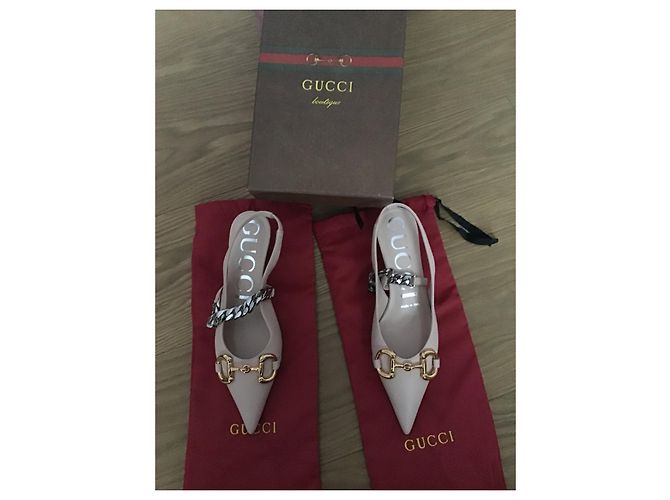 Gucci light link slingback Pink - view 12