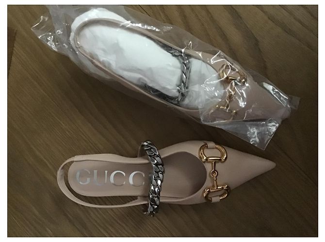 Gucci light link slingback Pink - view 5