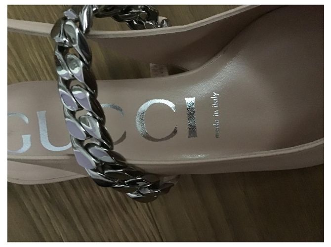 Gucci light link slingback Pink - view 6