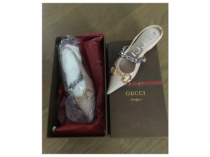 Gucci light link slingback Pink - view 7