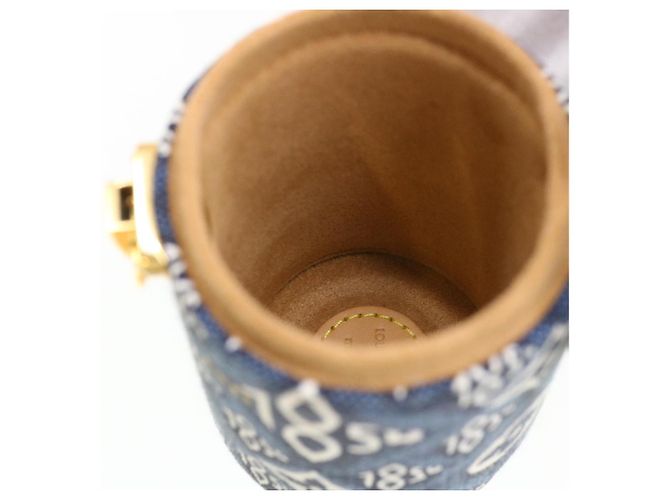 LOUIS VUITTON Usato 1854 Stampa Profumo 100ml Custodia da viaggio Navy LV Auth 35667alla Bianco Blu navy - vista 19