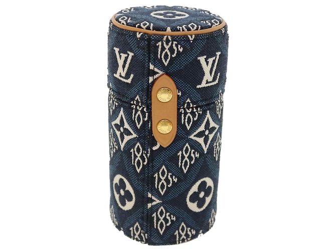 LOUIS VUITTON Usato 1854 Stampa Profumo 100ml Custodia da viaggio Navy LV Auth 35667alla Bianco Blu navy - vista 2