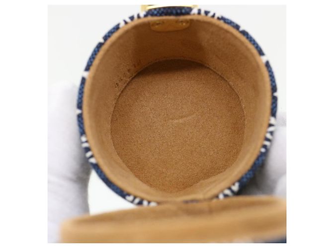 LOUIS VUITTON Usato 1854 Stampa Profumo 100ml Custodia da viaggio Navy LV Auth 35667alla Bianco Blu navy - vista 9