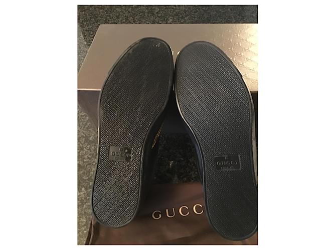 Gucci Herrenschuhe aus Pythonleder Schwarz Gelb - Ansicht 4