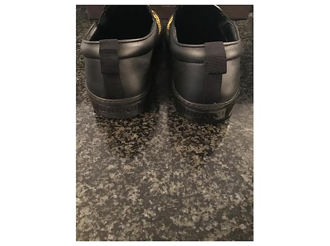 Gucci Herrenschuhe aus Pythonleder Schwarz Gelb - Ansicht 9