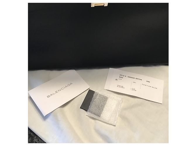 Balenciaga “le dix” in pelle nera nera Nero - vista 4