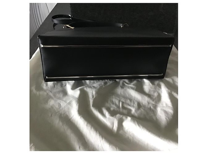 Balenciaga “le dix” in pelle nera nera Nero - vista 6