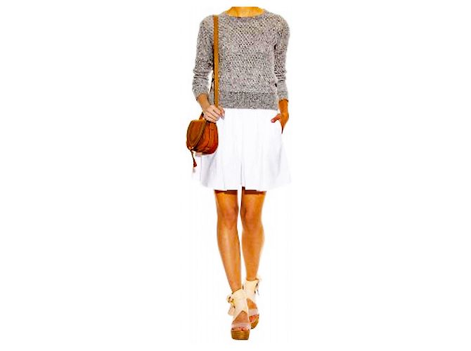 Alpargatas Chloé de piel beige - vista 2