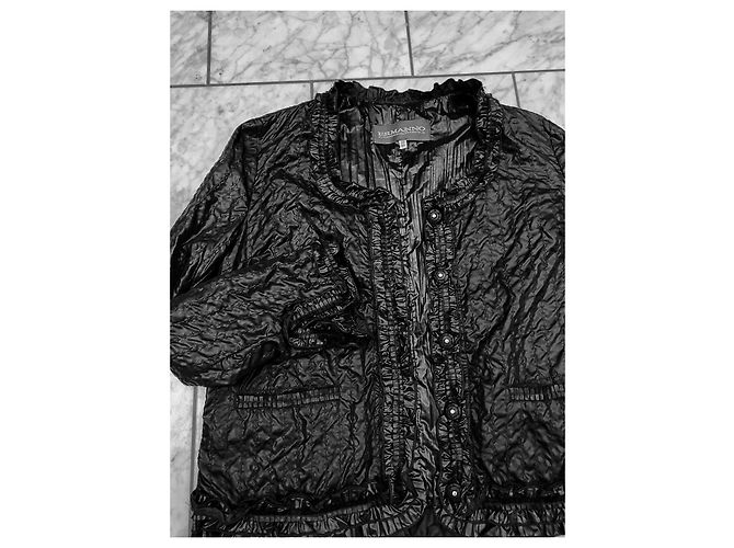 Ermanno Scervino Jacke Dunkelblau Polyester - Ansicht 3