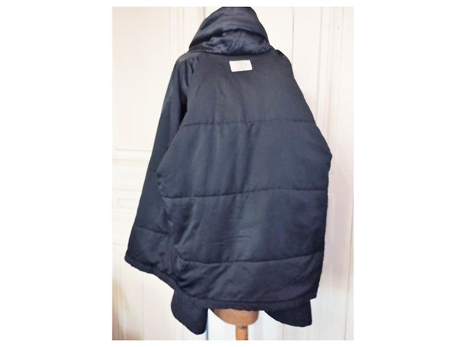 ABRIGO ARMANI COUTURE OVERSIZE DE LANA 3/4 ABRIGO MUY CÁLIDO T 38/40/42 Negro - vista 4