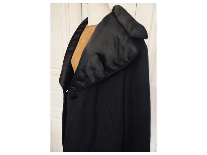 ABRIGO ARMANI COUTURE OVERSIZE DE LANA 3/4 ABRIGO MUY CÁLIDO T 38/40/42 Negro - vista 5