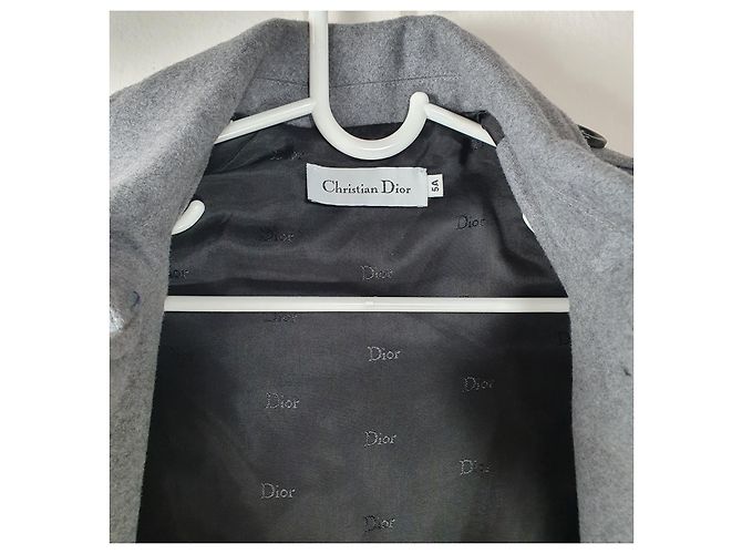 Christian Dior Grauer Wollmantel Mädchen 5 Jahre - Ansicht 5