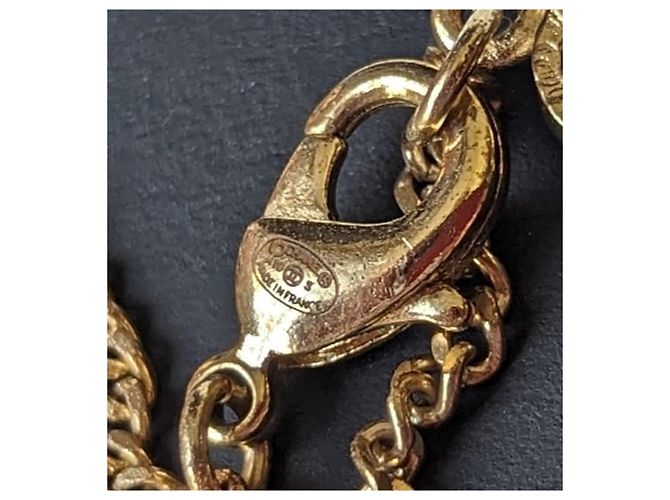 Chanel CC A19S logo perla classica GHW set collana orecchini smaltati rosa D'oro - vista 12