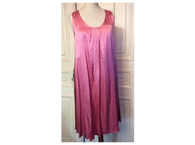 Cerruti 1881 CERRUTI ABENDKLEID SEIDE COUTURE HIMBEERE UND GÜRTEL T1 ODER T 36/38/40 Pink - Ansicht 6