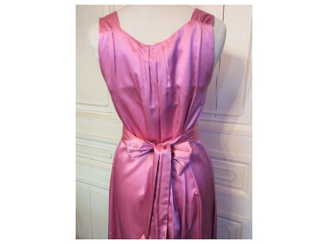 Cerruti 1881 CERRUTI ABENDKLEID SEIDE COUTURE HIMBEERE UND GÜRTEL T1 ODER T 36/38/40 Pink - Ansicht 8
