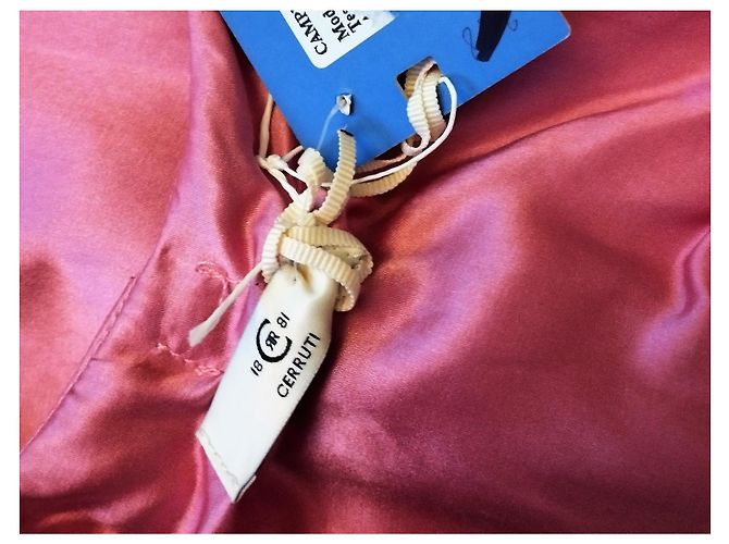 Cerruti 1881 CERRUTI ABENDKLEID SEIDE COUTURE HIMBEERE UND GÜRTEL T1 ODER T 36/38/40 Pink - Ansicht 9