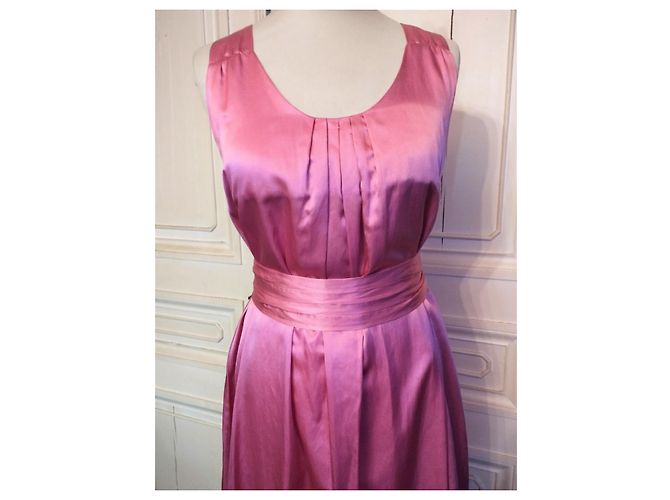 Cerruti 1881 CERRUTI ABENDKLEID SEIDE COUTURE HIMBEERE UND GÜRTEL T1 ODER T 36/38/40 Pink - Ansicht 10