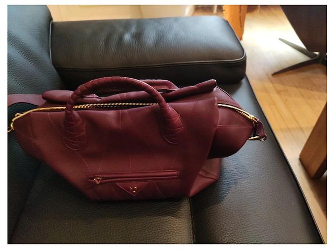 Borsa Jerome Dreyfuss William bordeaux pelle Bordò - vista 2