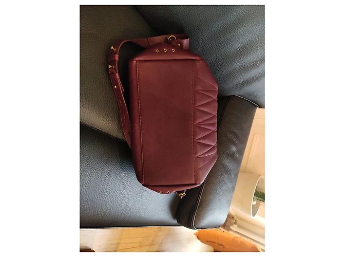 Borsa Jerome Dreyfuss William bordeaux pelle Bordò - vista 6