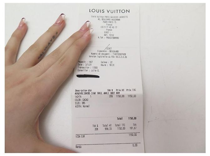SCARPE LOUIS VUITTON 1alla2Y7STIVALI MONOGRAM X STAR TRAIL 38.5 BOOTS Marrone - vista 11